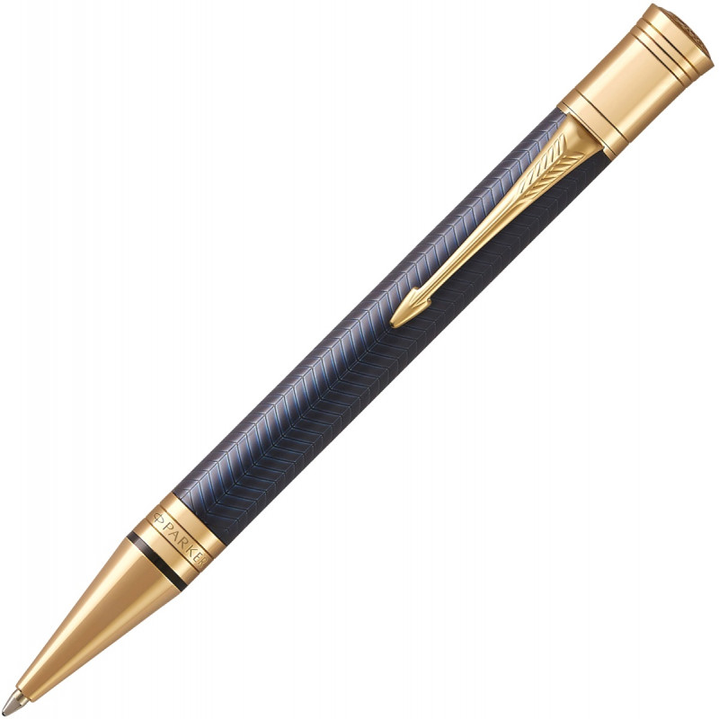 Шариковая ручка Parker Duofold Prestige Centennial K307, Blue Chevron GT