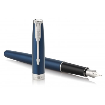 Ручка перьевая Parker Sonnet Core F539, Lacquer Blue CT (Перо F)