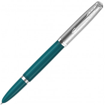 Ручка перьевая Parker 51 Core, Teal Blue CT (Перо F) 2123506